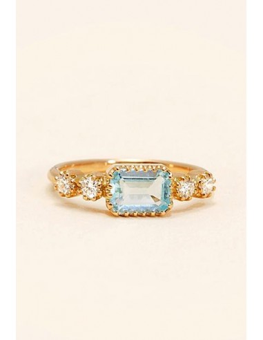 18K YELLOW GOLD, AQUAMARINE commande en ligne