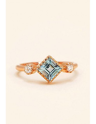 18K ROSE GOLD, BLUE TOPAZ offre 