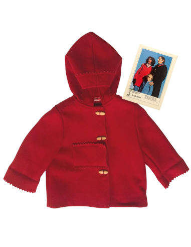 Petit manteau rouge enfant - seconde main en linge