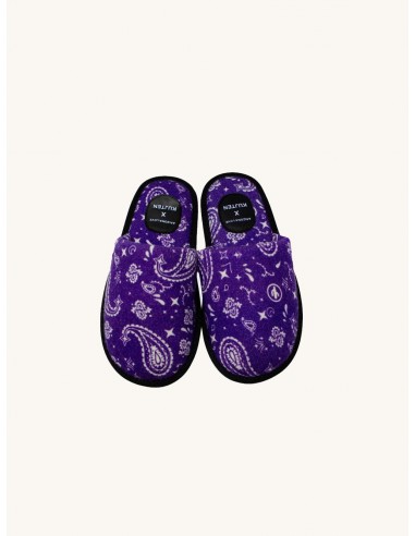 SLIPPERS PURPLE ARIZONA LOVE x KUJTEN brillant des détails fins