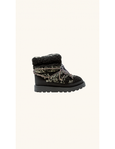 FUR SNOW BOOTS BLACK online